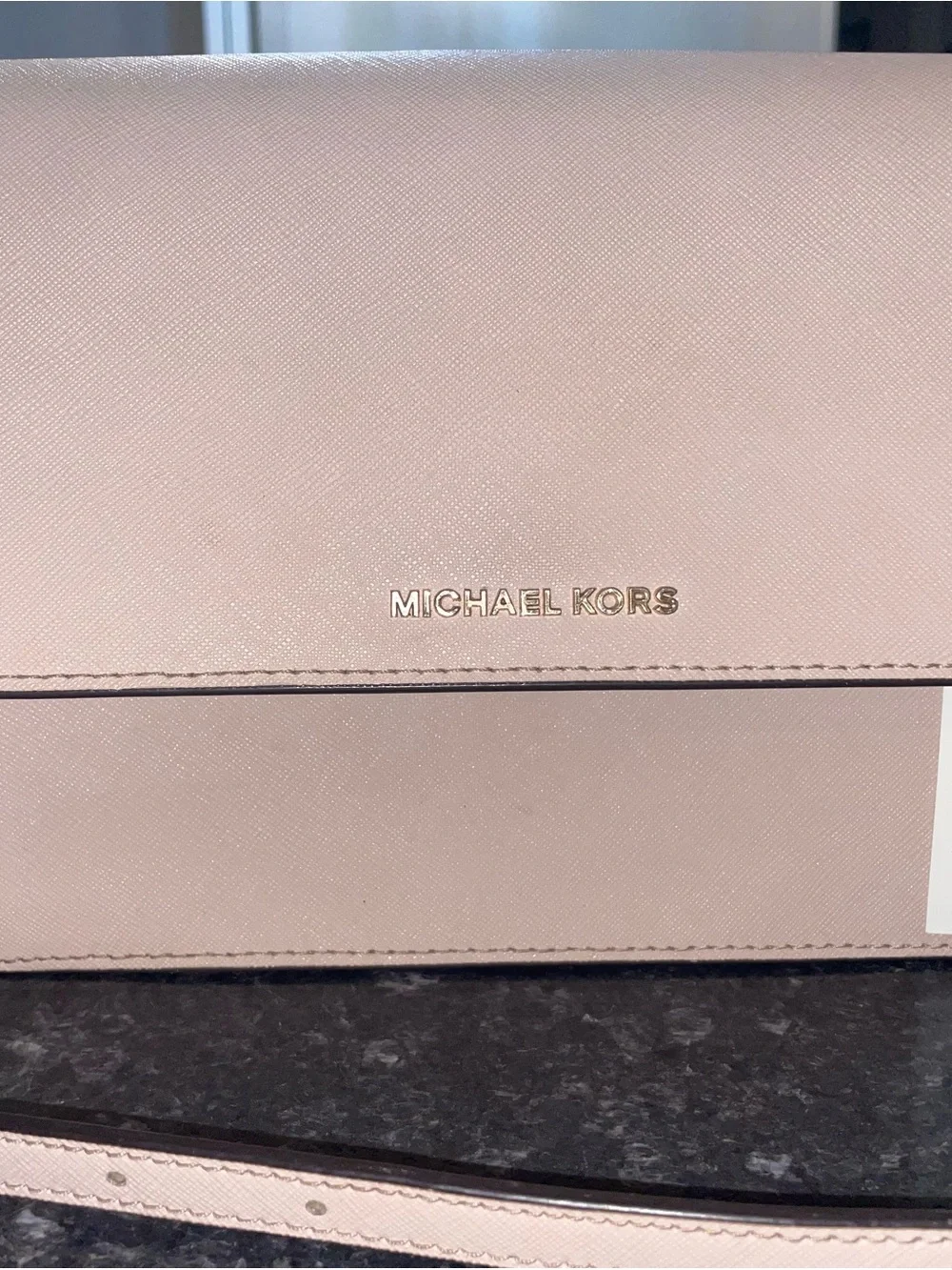 Michael Kors Pale Blush Saffiano Leather Crossbody